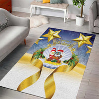 Niue Christmas Area Rug Seashell Santa Beach Vibes - Polynesian Pride
