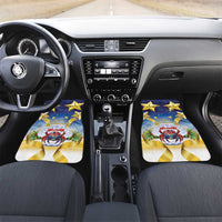 Niue Christmas Car Mats Seashell Santa Beach Vibes - Polynesian Pride