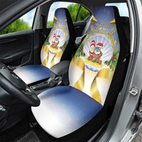 Niue Christmas Car Seat Cover Seashell Santa Beach Vibes - Polynesian Pride