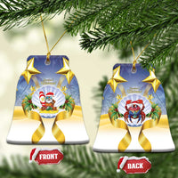 Niue Christmas Ceramic Ornament Seashell Santa Beach Vibes - Polynesian Pride