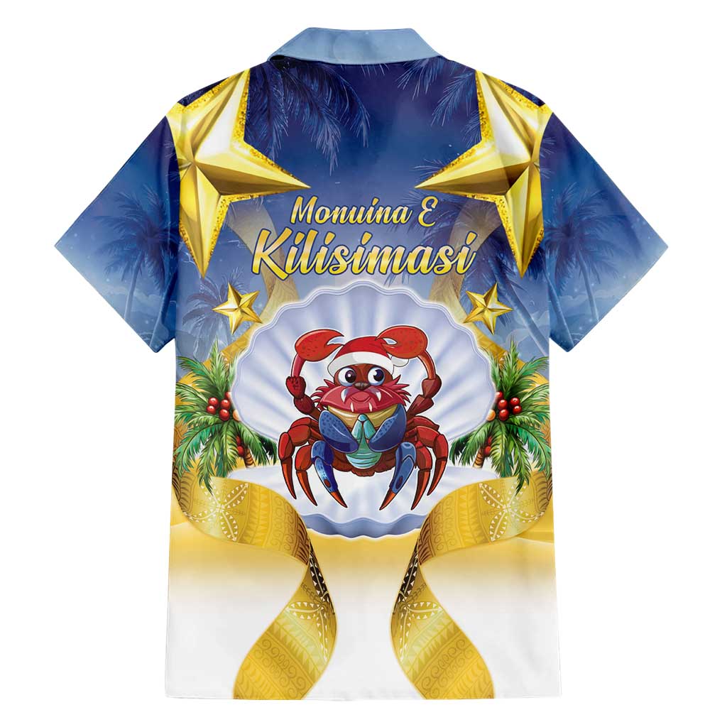 Niue Christmas Hawaiian Shirt Seashell Santa Beach Vibes - Polynesian Pride