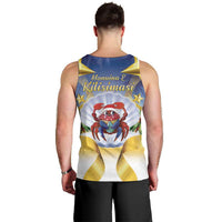 Niue Christmas Men Tank Top Seashell Santa Beach Vibes - Polynesian Pride