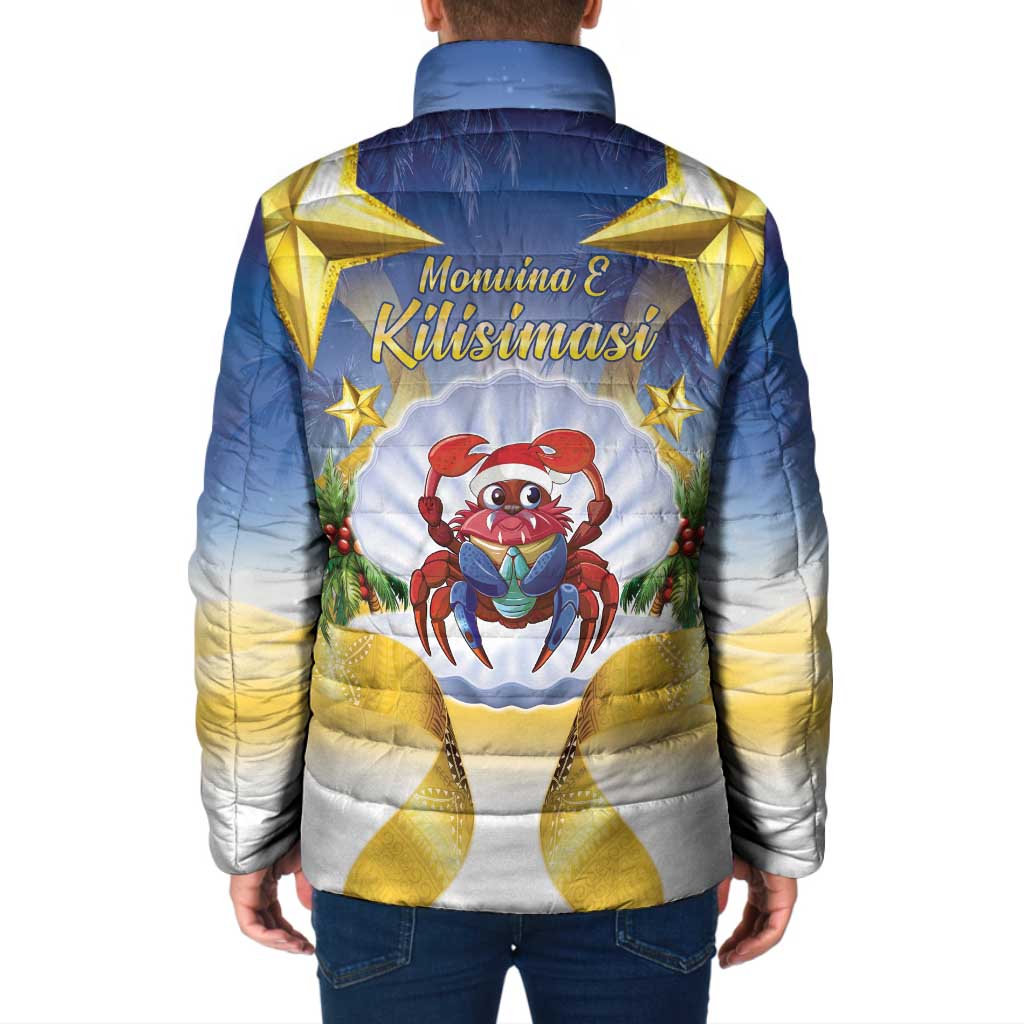 Niue Christmas Padded Jacket Seashell Santa Beach Vibes - Polynesian Pride