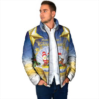 Niue Christmas Padded Jacket Seashell Santa Beach Vibes - Polynesian Pride