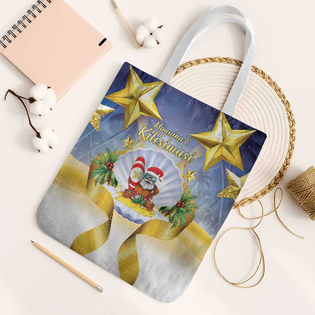 Niue Christmas Tote Bag Seashell Santa Beach Vibes - Polynesian Pride