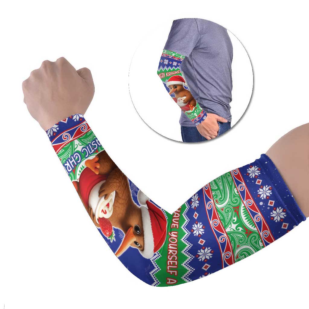 New Zealand Christmas Arm Sleeves Have Yourself A Kiwi-tastic Christmas - Polynesian Pride