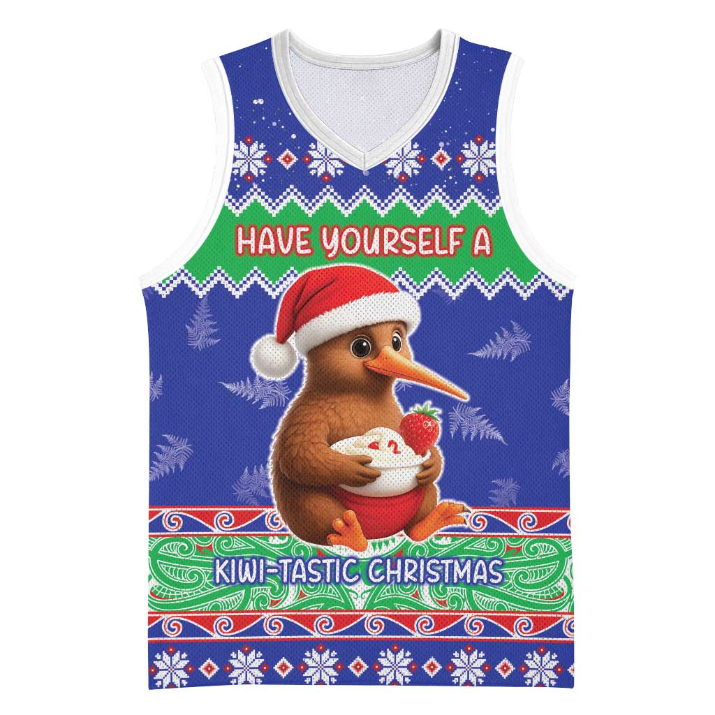 New Zealand Christmas Basketball Jersey Have Yourself A Kiwi-tastic Christmas - Polynesian Pride