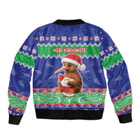 New Zealand Christmas Bomber Jacket Have Yourself A Kiwi-tastic Christmas LT05 - Polynesian Pride