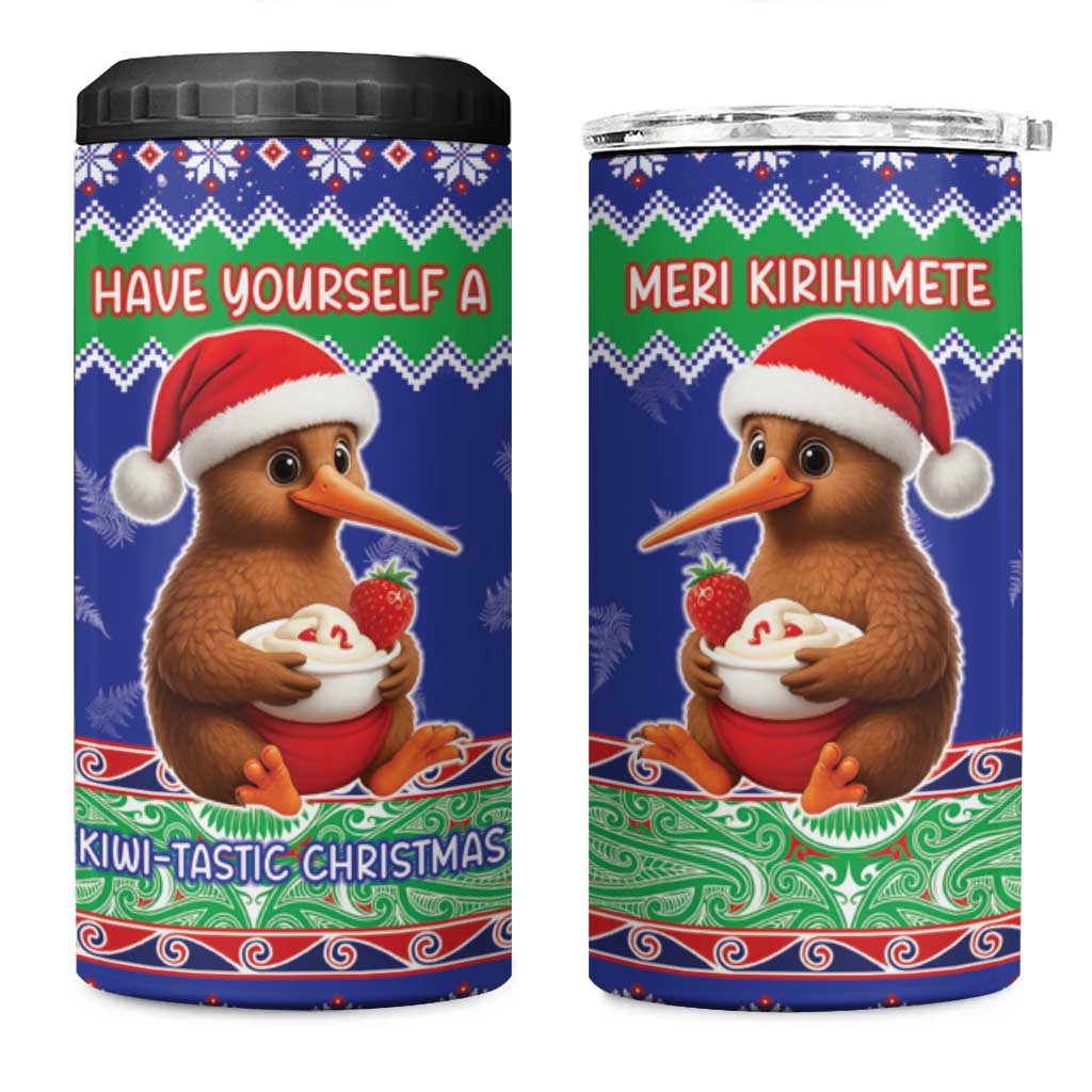 New Zealand Christmas 4 in 1 Can Cooler Tumbler Have Yourself A Kiwi-tastic Christmas - Polynesian Pride