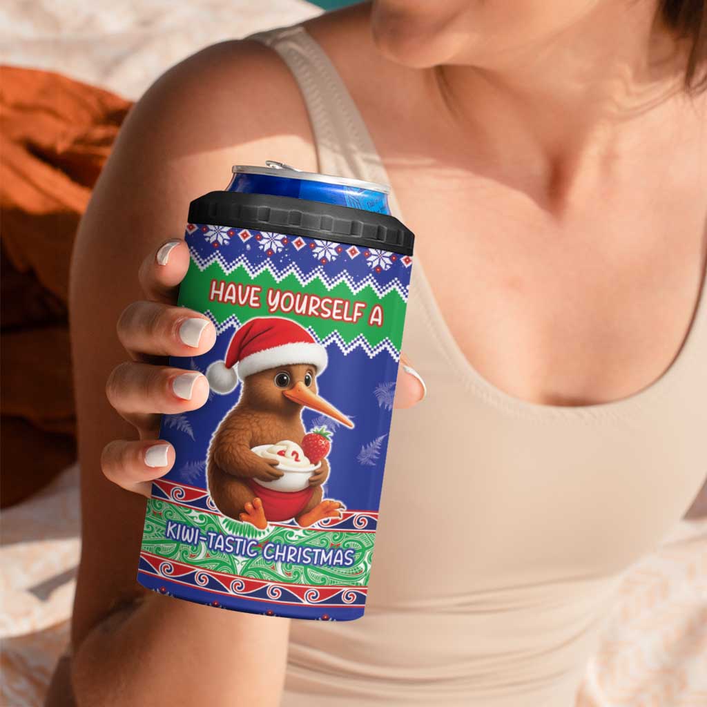 New Zealand Christmas 4 in 1 Can Cooler Tumbler Have Yourself A Kiwi-tastic Christmas - Polynesian Pride