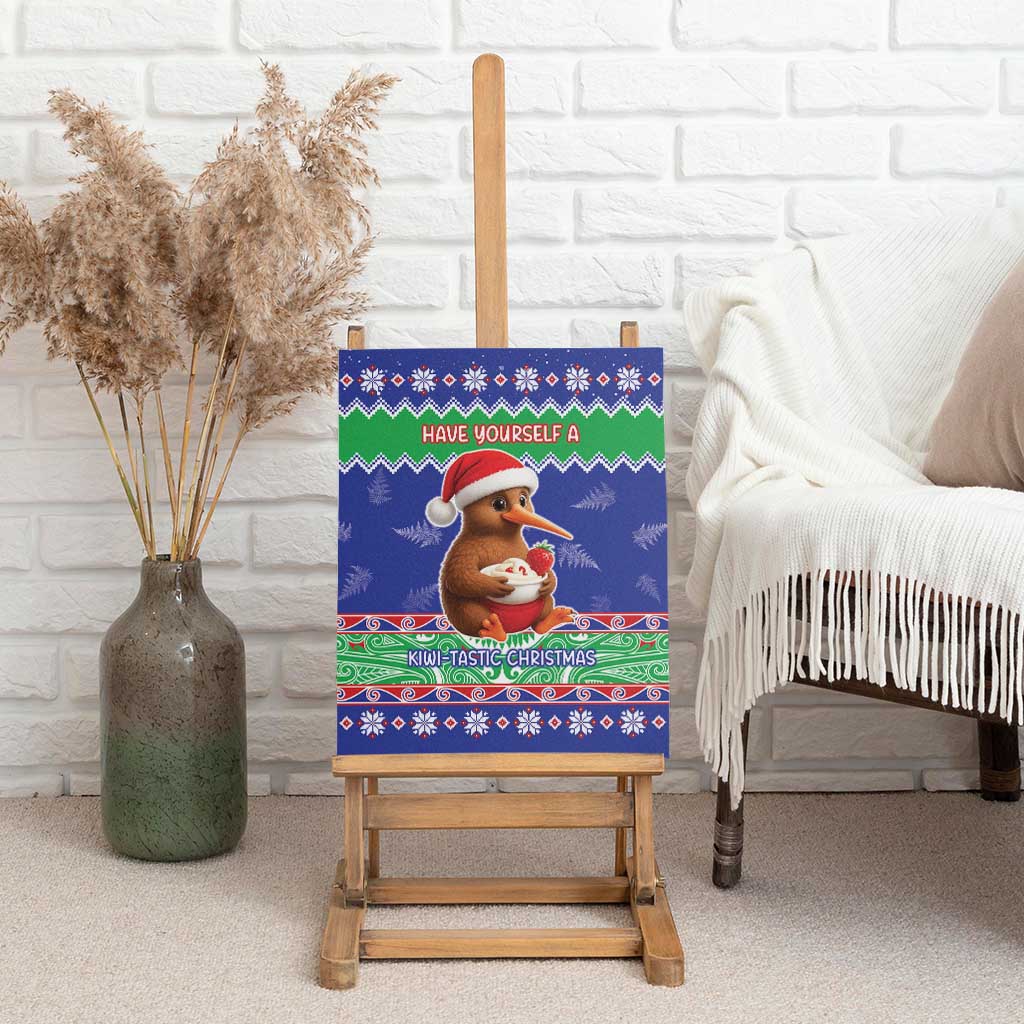 New Zealand Christmas Canvas Wall Art Have Yourself A Kiwi-tastic Christmas - Polynesian Pride