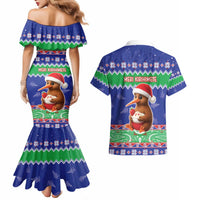 New Zealand Christmas Couples Matching Mermaid Dress and Hawaiian Shirt Have Yourself A Kiwi-tastic Christmas LT05 - Polynesian Pride