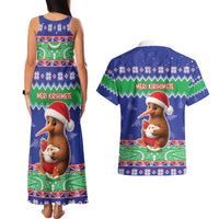 New Zealand Christmas Couples Matching Tank Maxi Dress and Hawaiian Shirt Have Yourself A Kiwi-tastic Christmas LT05 - Polynesian Pride