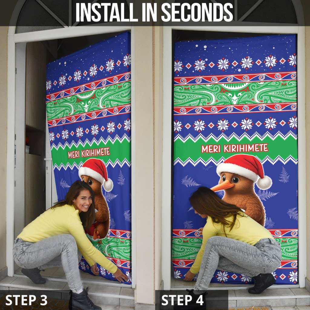 New Zealand Christmas Door Cover Have Yourself A Kiwi-tastic Christmas - Polynesian Pride