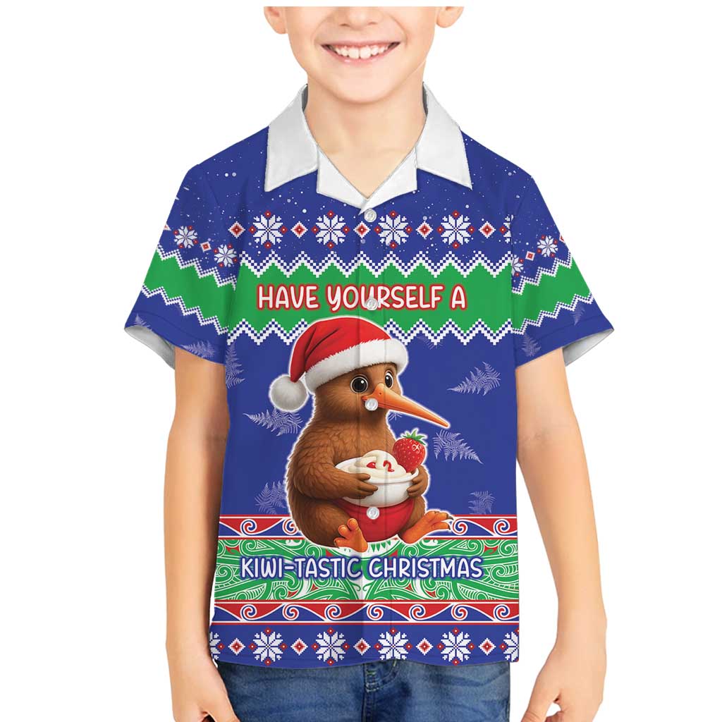 New Zealand Christmas Family Matching Mermaid Dress and Hawaiian Shirt Have Yourself A Kiwi-tastic Christmas - Polynesian Pride