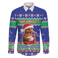 New Zealand Christmas Family Matching Off The Shoulder Long Sleeve Dress and Hawaiian Shirt Have Yourself A Kiwi-tastic Christmas - Polynesian Pride