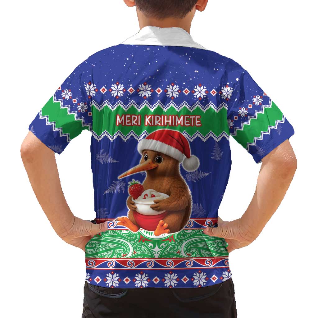 New Zealand Christmas Family Matching Off Shoulder Short Dress and Hawaiian Shirt Have Yourself A Kiwi-tastic Christmas - Polynesian Pride