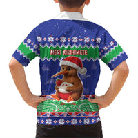 New Zealand Christmas Kid Hawaiian Shirt Have Yourself A Kiwi-tastic Christmas - Polynesian Pride