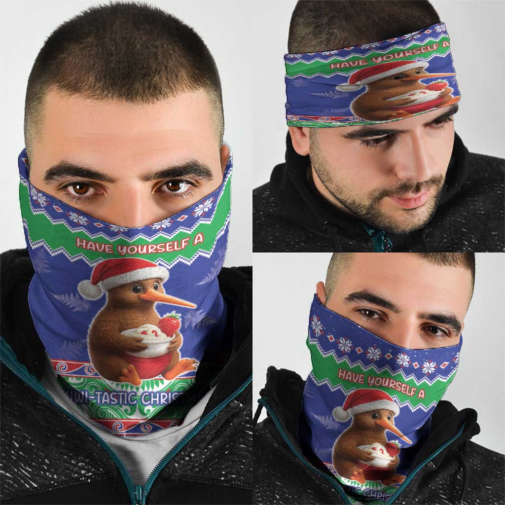 New Zealand Christmas Neck Gaiter Have Yourself A Kiwi-tastic Christmas - Polynesian Pride