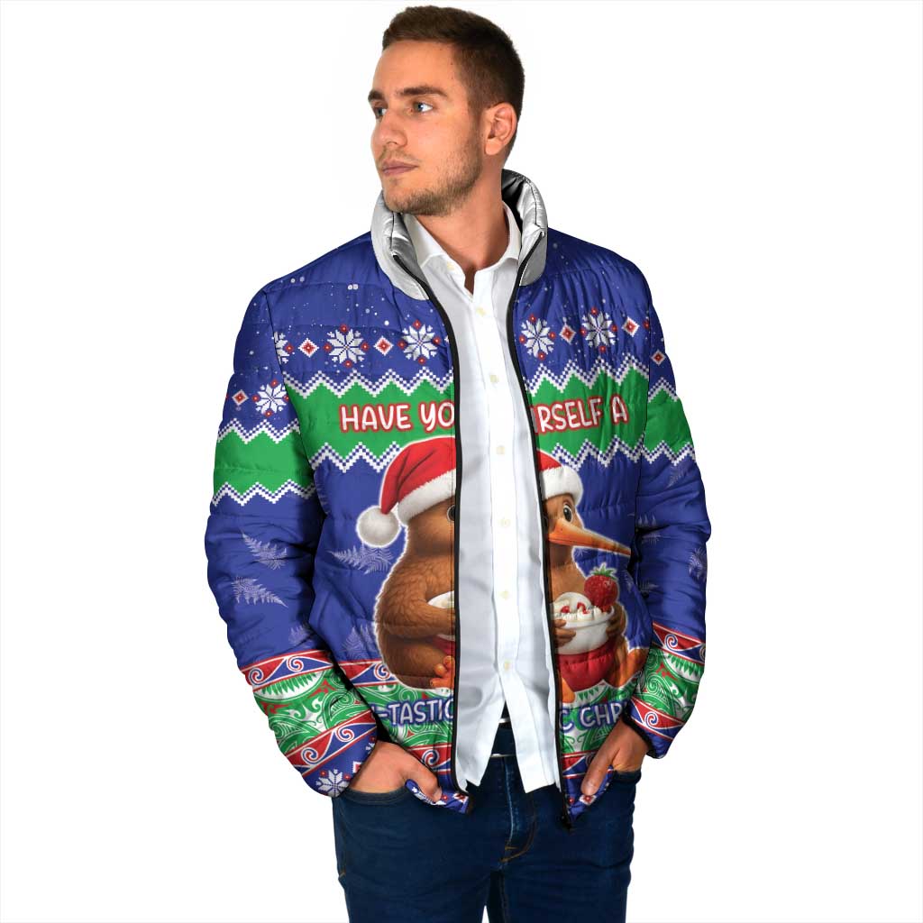 New Zealand Christmas Padded Jacket Have Yourself A Kiwi-tastic Christmas - Polynesian Pride