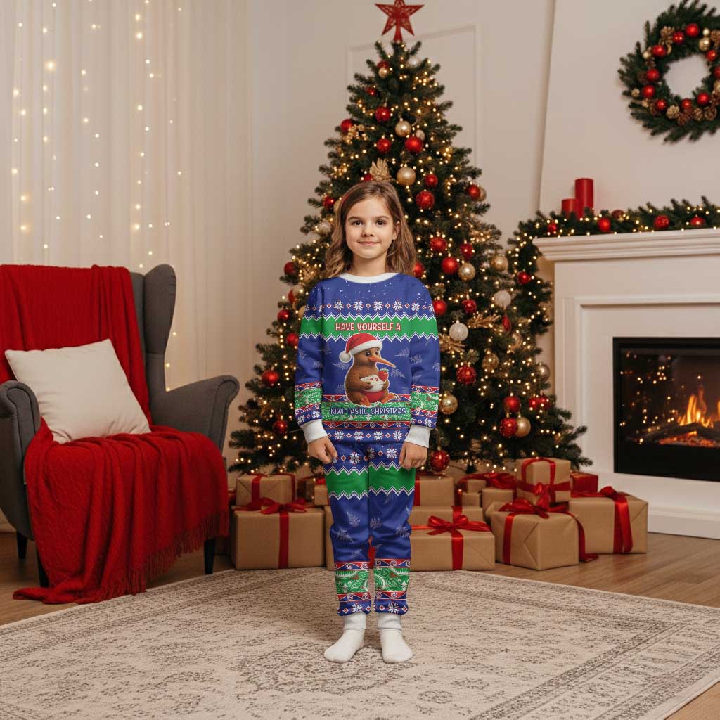New Zealand Christmas Pajama Set Have Yourself A Kiwi-tastic Christmas - Polynesian Pride