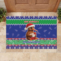 New Zealand Christmas Rubber Doormat Have Yourself A Kiwi-tastic Christmas - Polynesian Pride