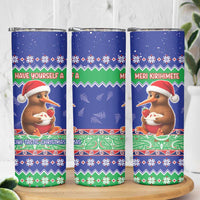 New Zealand Christmas Skinny Tumbler Have Yourself A Kiwi-tastic Christmas - Polynesian Pride