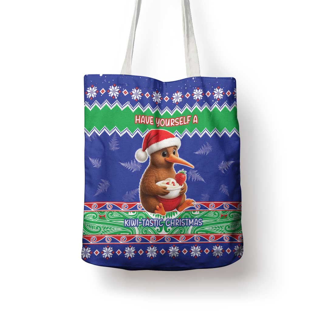 New Zealand Christmas Tote Bag Have Yourself A Kiwi-tastic Christmas - Polynesian Pride