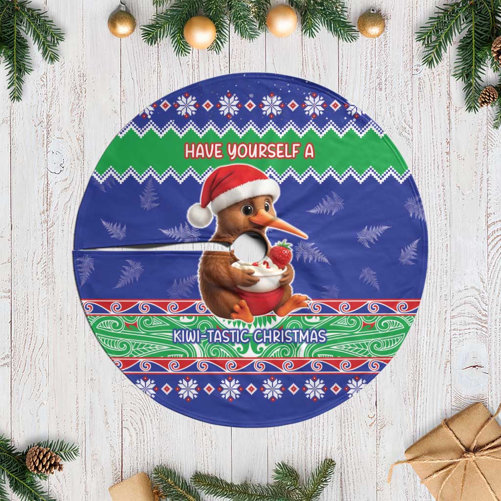 New Zealand Christmas Tree Skirt Have Yourself A Kiwi-tastic Christmas - Polynesian Pride