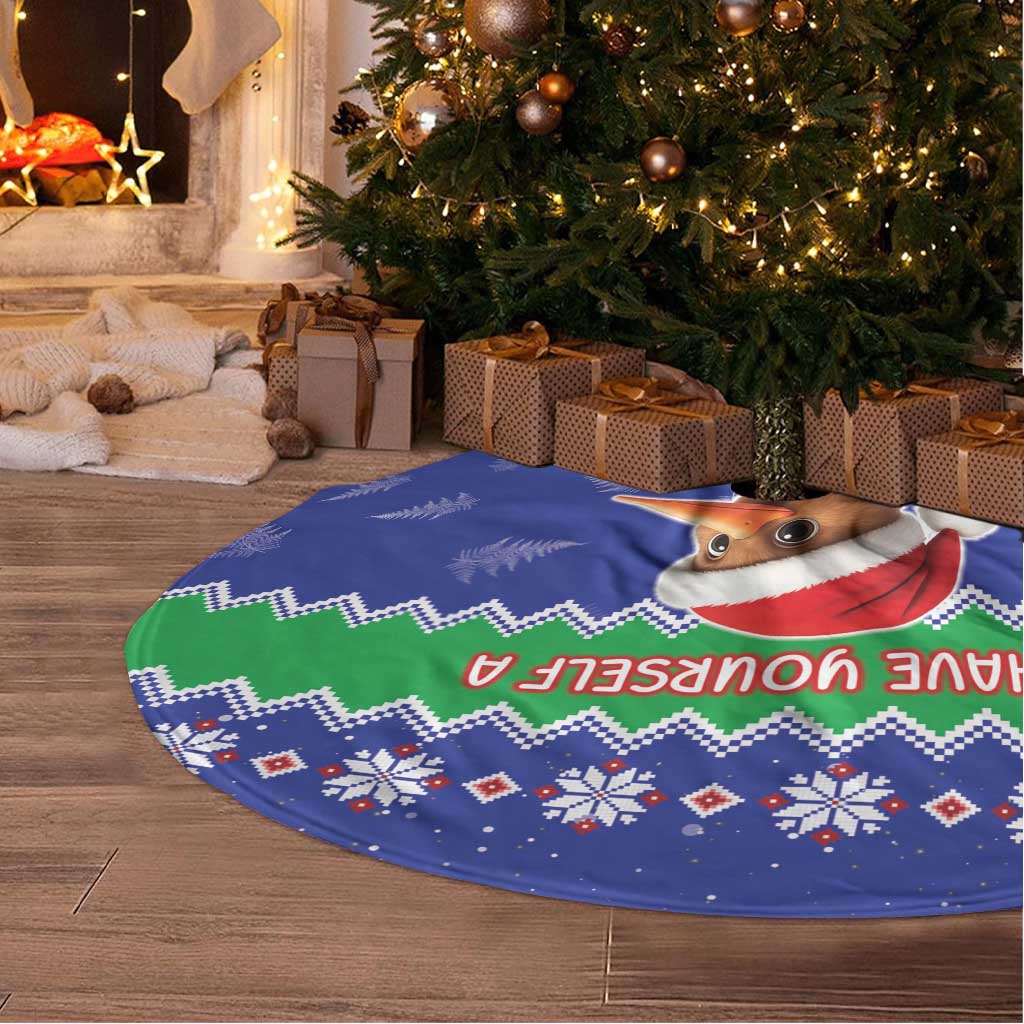 New Zealand Christmas Tree Skirt Have Yourself A Kiwi-tastic Christmas - Polynesian Pride