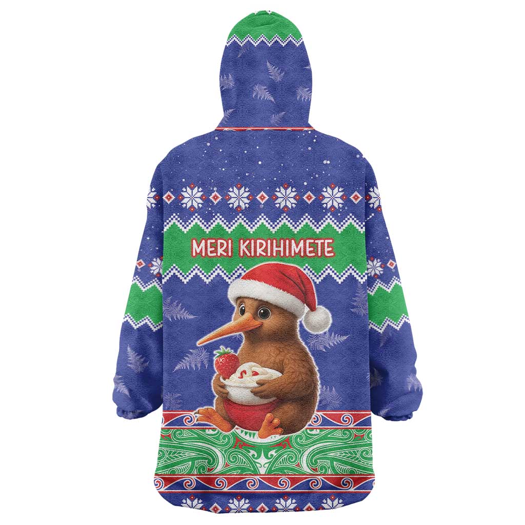 New Zealand Christmas Wearable Blanket Hoodie Have Yourself A Kiwi-tastic Christmas - Polynesian Pride