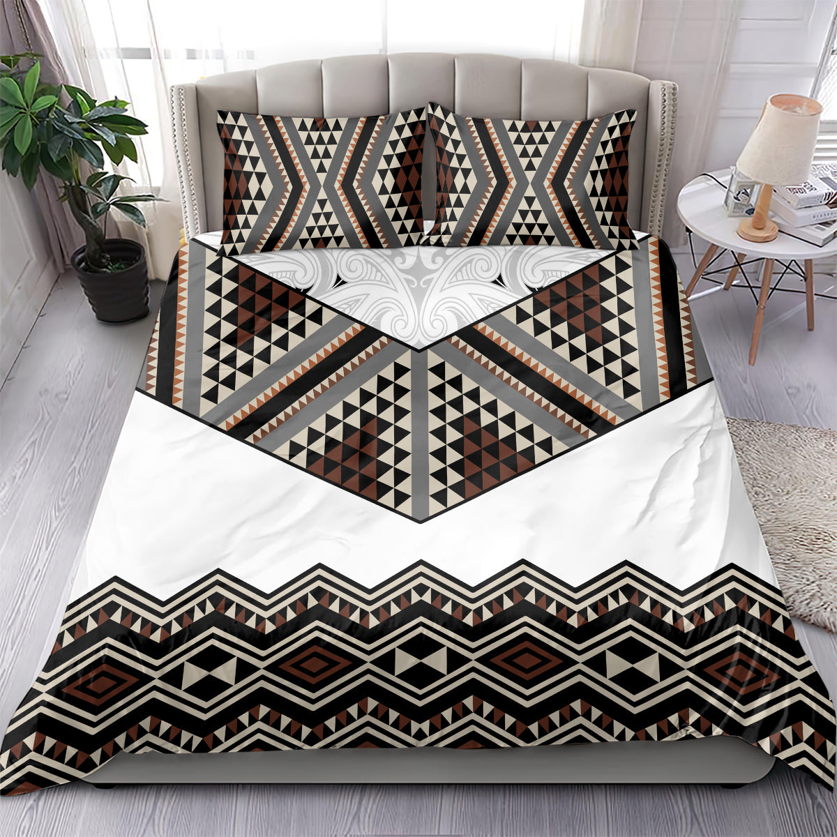 New Zealand Aotearoa Bedding Set Taniko Art Simple Style LT05 - Polynesian Pride