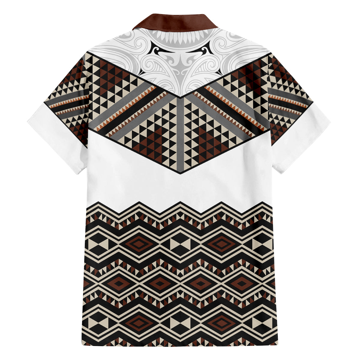 New Zealand Aotearoa Family Matching Tank Maxi Dress and Hawaiian Shirt Taniko Art Simple Style LT05 - Polynesian Pride