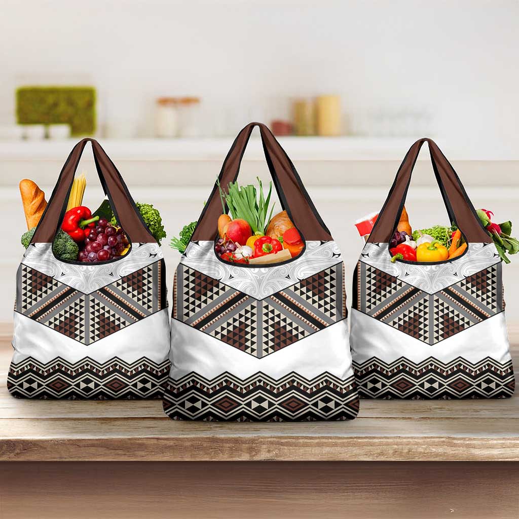 New Zealand Aotearoa Grocery Bag Taniko Art Simple Style