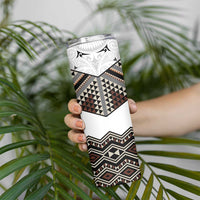 New Zealand Aotearoa Skinny Tumbler Taniko Art Simple Style