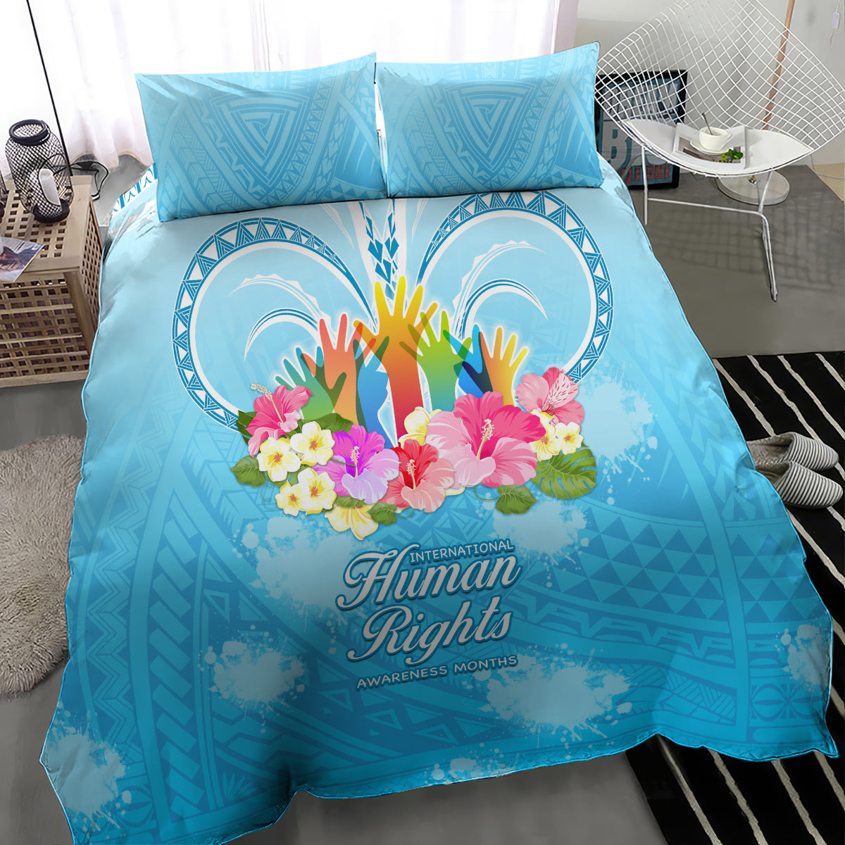 Universal Human Rights Month Bedding Set Polynesian Style LT05 - Polynesian Pride