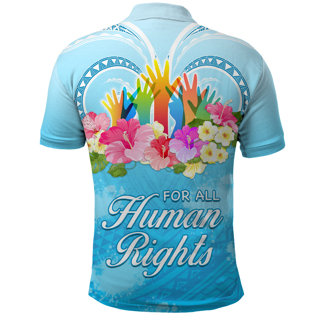 Universal Human Rights Month Polo Shirt Polynesian Style LT05 - Polynesian Pride