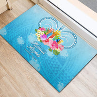 Universal Human Rights Month Rubber Doormat Polynesian Style LT05 - Polynesian Pride