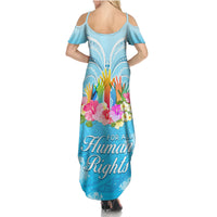 Universal Human Rights Month Summer Maxi Dress Polynesian Style LT05 - Polynesian Pride