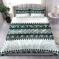 New Zealand Aotearoa Bedding Set With Paua Shell Kowhaiwhai Pattern LT05 - Polynesian Pride