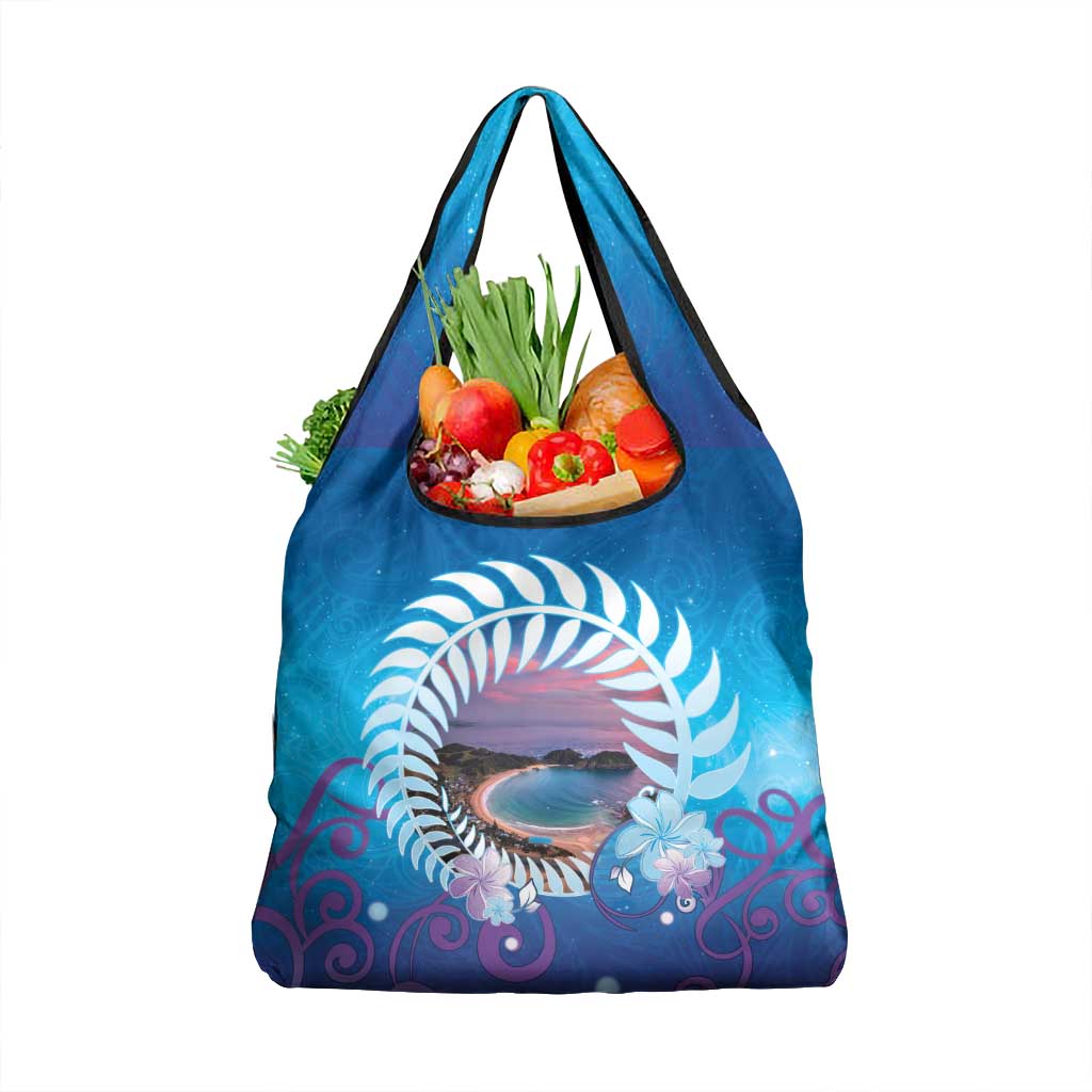 New Zealand Matapouri Beach Landscape Grocery Bag