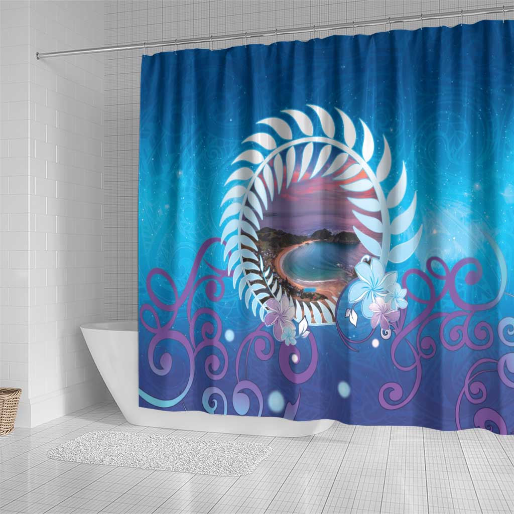 New Zealand Matapouri Beach Landscape Shower Curtain LT05 - Polynesian Pride