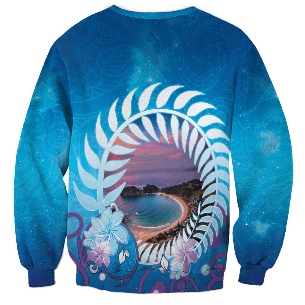 New Zealand Matapouri Beach Landscape Sweatshirt