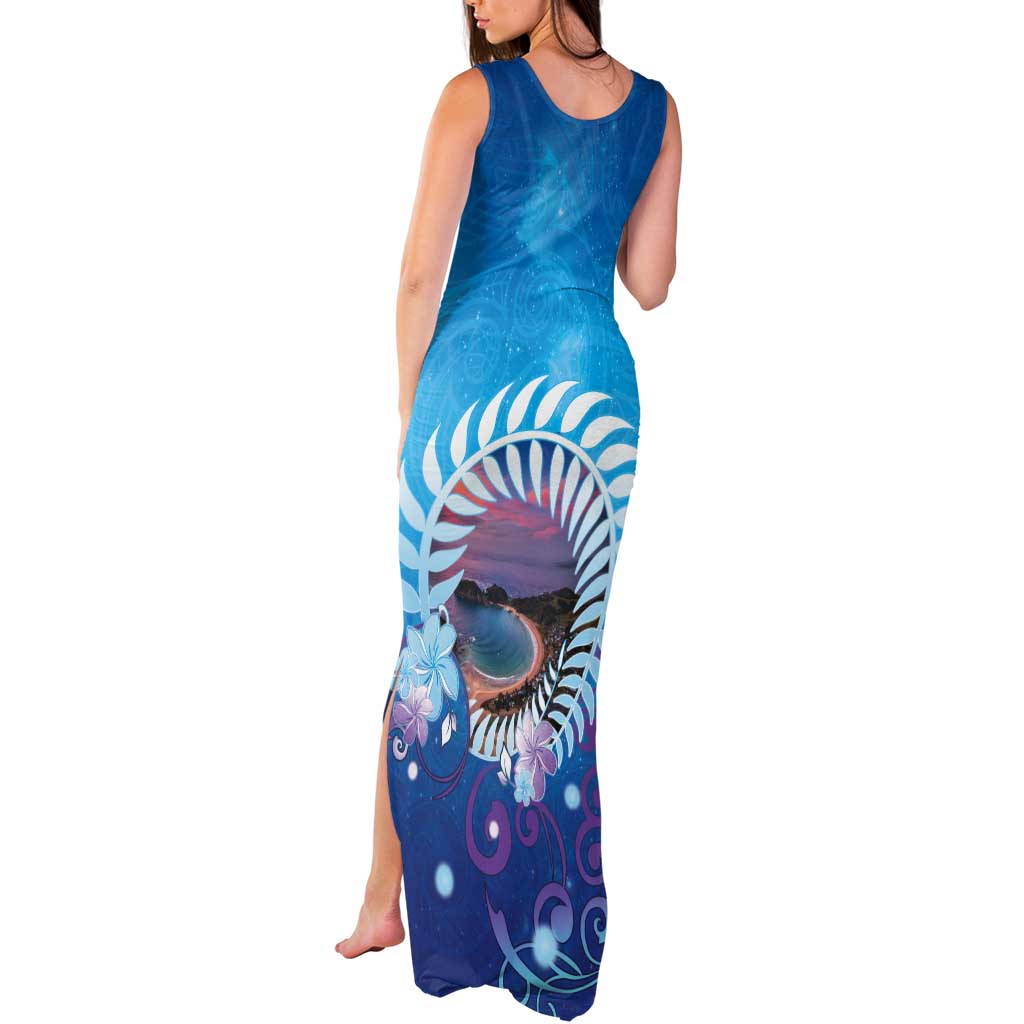 New Zealand Matapouri Beach Landscape Tank Maxi Dress