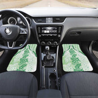 Aloha Hawaii Palaka Car Mats Green Plumeria Lei - Polynesian Pride