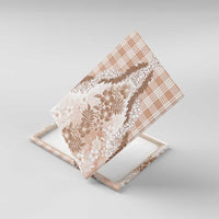 Aloha Hawaii Palaka Canvas Wall Art Beige Plumeria Lei - Polynesian Pride