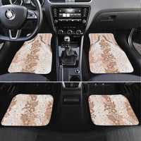 Aloha Hawaii Palaka Car Mats Beige Plumeria Lei - Polynesian Pride
