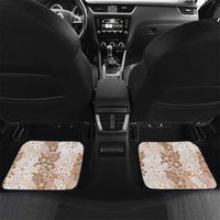 Aloha Hawaii Palaka Car Mats Beige Plumeria Lei - Polynesian Pride
