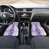 Aloha Hawaii Palaka Car Mats Purple Plumeria Lei - Polynesian Pride