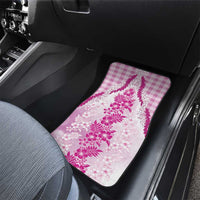 Aloha Hawaii Palaka Car Mats Pink Plumeria Lei - Polynesian Pride